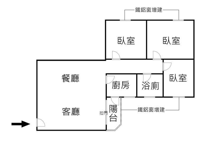 租|忠孝復興站3分鐘|大安靜巷優質3房稀有釋出|格局圖